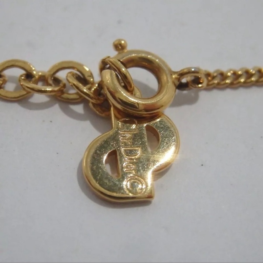 Authentic Christian Dior. CD Logo Necklace - Picture 6 of 6